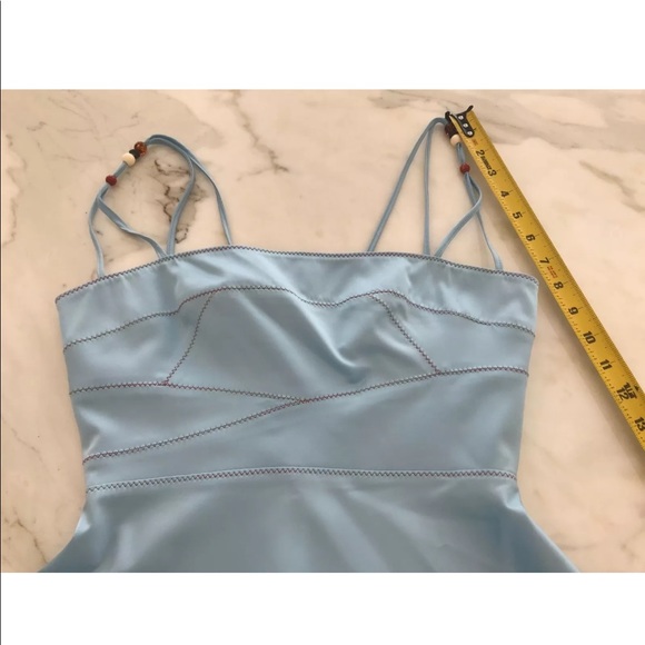 JUST CAVALLI BLUE SEXY BUSTIER TOP SIZE 6 NWOTS! - Picture 10 of 12